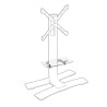 Erard Pro Tablette verre pour colonne WILL Blanche (039080-ERARD)