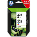 HP Pack de 2 cartouches d'encre noire + 3 couleurs authentiques 302