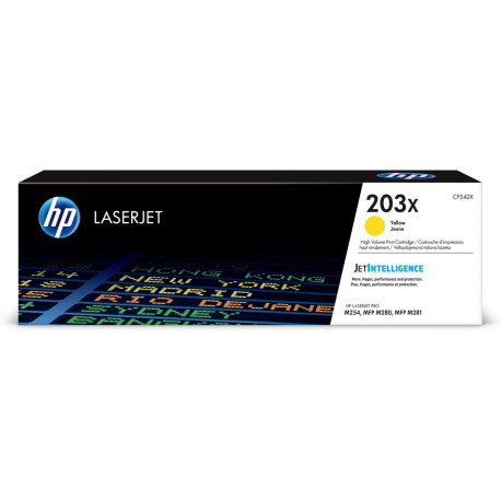 HP 203X Cartouche de toner LaserJet jaune grande capacité authentique