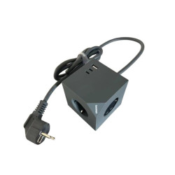 MicroConnect Power Cube, 3 Schuko outlets 