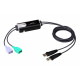 Aten 2-Port USB Boundless Cable KM Switch (CS62KM-AT)
