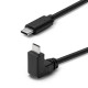 MicroConnect USB-C cable 1m, 3.2 Gen2, one end Angled (USB3.1CC1A)