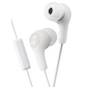 JVC Gumy Plus HA-FX7M In Ear with Mic + Remote Headphones White