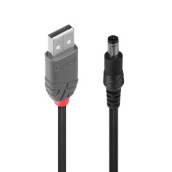 Lindy USB 2.0 Type A to 5.5mm DC Cable 1.5m (70268)