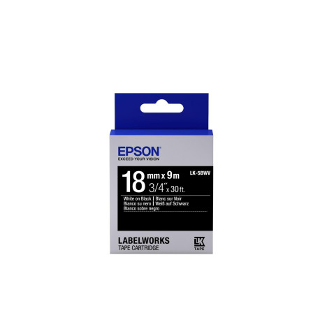 Epson TAPE - LK5BWV VIVID WH/BLK (C53S655014)