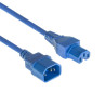 MicroConnect Blue power cable C14F to C15M, 1,8M (PE1415B18)
