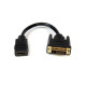 Garbot DVI-HDMI. M/F. Black. 15cm 