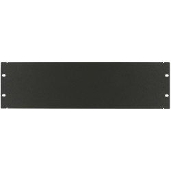 Lanview 3U 19 SCREW TYPE BLANK PANEL BLACK (RAB110BL)