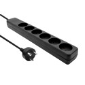 MicroConnect Danish Power Strip 6-way 