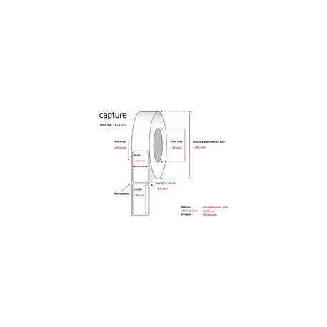 Capture Label 100 x 50, Core 40, (CA-LB3014)