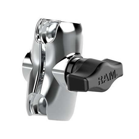 RAM Mounts CHROME RAM DBL SOCKT ARM (RAM-B-201-ACHU)