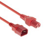 MicroConnect Red power cable C14F to C15M, 1,8M (PE1415R18)