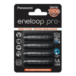 Panasonic Eneloop Pro Rechargeable Battery AA (BK-3HCDE/4BE)