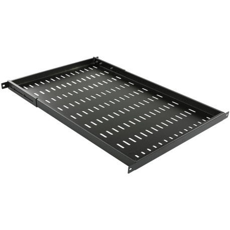 Lanview D 670mm FIXED SHELF ADJUSTABLE SIDE ARM BLACK (RAS805BL)