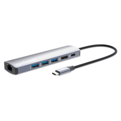Manhattan USB-C Dock/Hub, Ports (x6): 