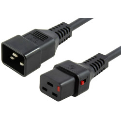 MicroConnect Powercord C19 IEC Lock - C20 