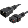 MicroConnect Powercord C19 IEC Lock - C20 