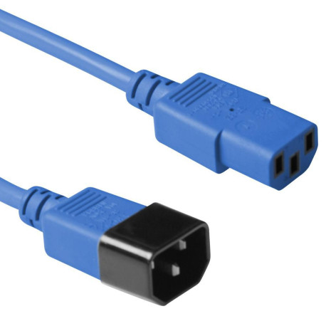 MicroConnect Blue power cable C14F to C13M, 1,8M (PE1413B18)