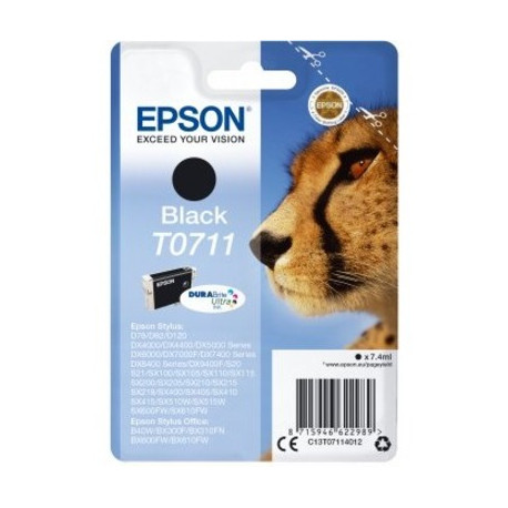 Epson Cartouche d'encre Noire C13T07114012 T0711 ~245 Pages 7,4ml