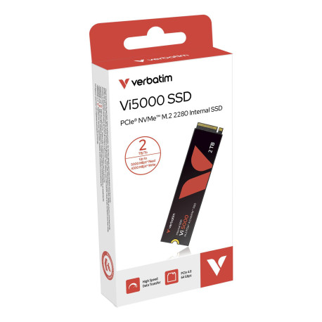 Verbatim VI5000 PCIE4 NVME M.2 SSD 2TB 