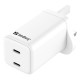 Sandberg AC Charger Dual USB-C PD65W UK (441-62)