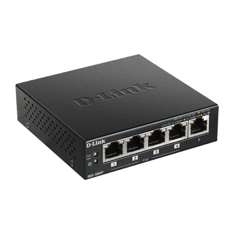 D-Link 5-Port Desktop Gigabit PoE+ 