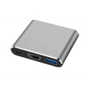 MicroConnect USB-C hub to USB 3.0, HDMI, USB-C (MC-HUBAV1)