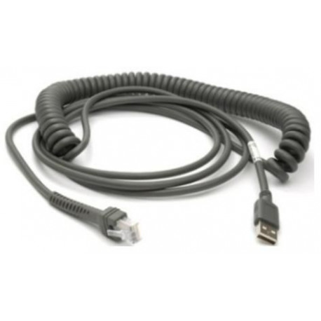 Zebra CABLE - SHIELDED USB: SERIES A CONNECTOR (CBA-U29-C15ZBR)