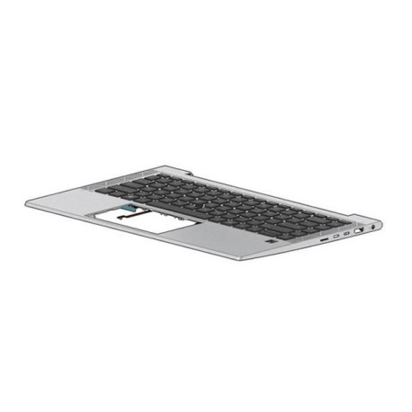 HP TOPCVR W/KB UMA BL PVCY UK 