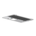 HP TOPCVR W/KB UMA BL PVCY UK 