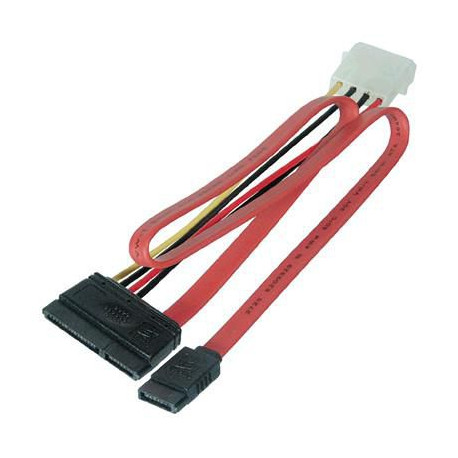 MicroConnect SATA Power 15+7pin-4+7pin (PI17146)